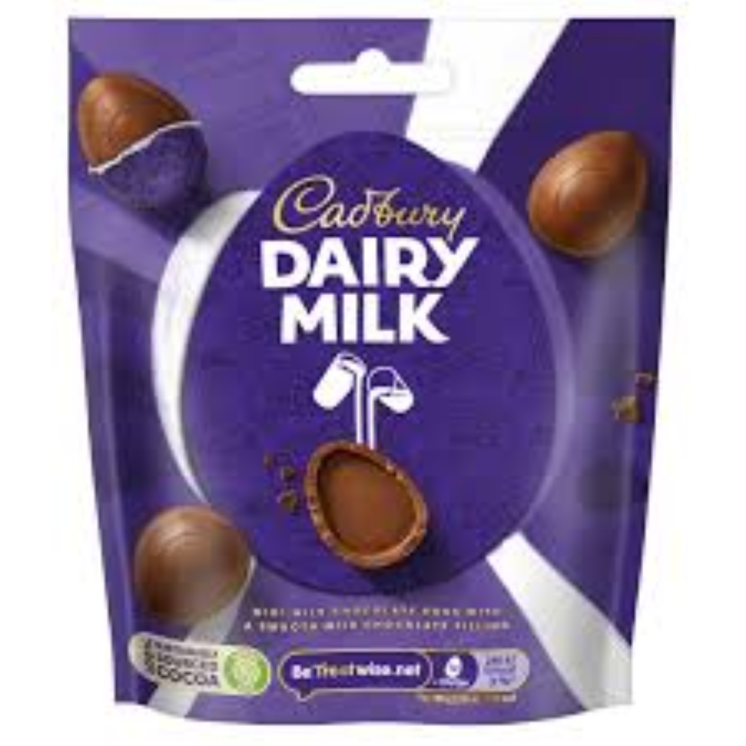 CADBURY DAIRY MILK MINI EGGS BAG 86G